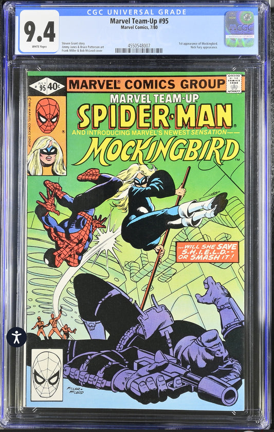 Marvel Team-Up #95 CGC 9.4 (Marvel, 1980) 1st Appearance of Mockingbird