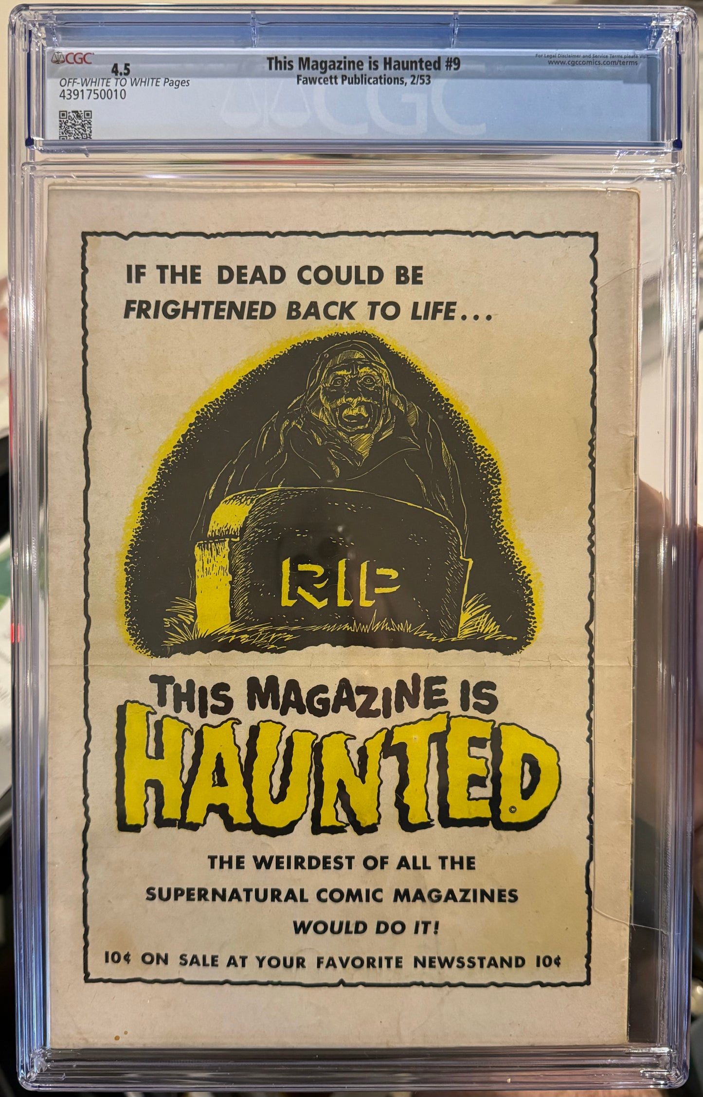 This Magazine is Haunted #9 CGC 4.5 (Fawcett Publications, 1953) Pre Code Horror