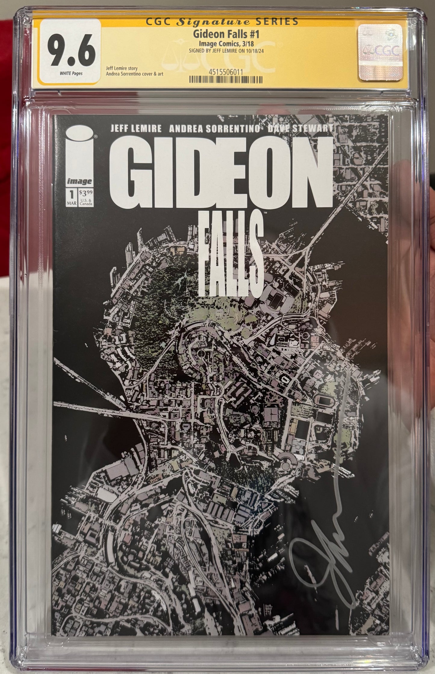 Gideon Falls #1 CGC SS 9.6 (Image Comics, 2018) Signed by Jeff Lemire