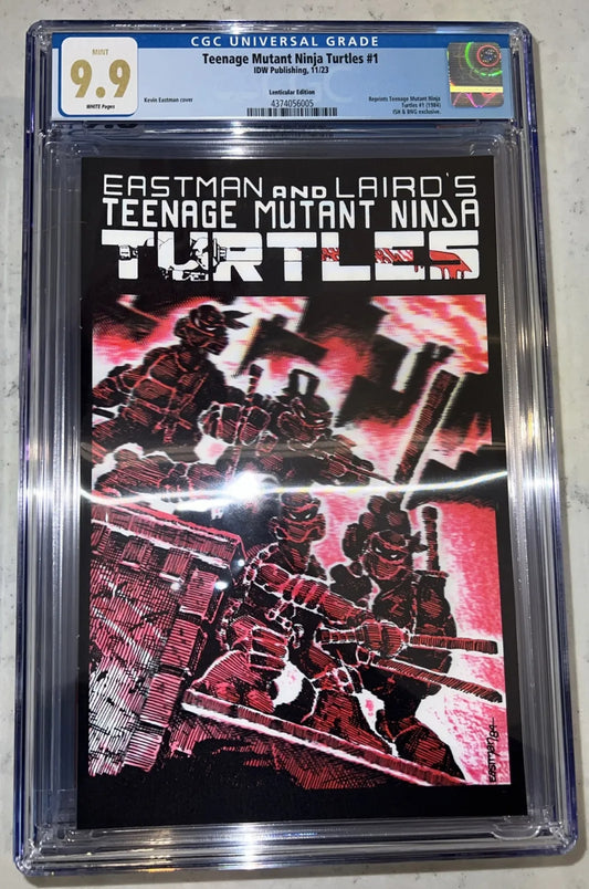 Teenage Mutant Ninja Turtles #1 CGC 9.9 Reprint (Lenticular Cover) 2023 Variant