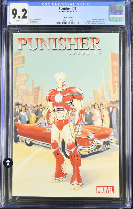 Punisher #16 CGC 9.2 (Marvel, 2009, 8th Series) 1:15 Iron Man by Design Variant