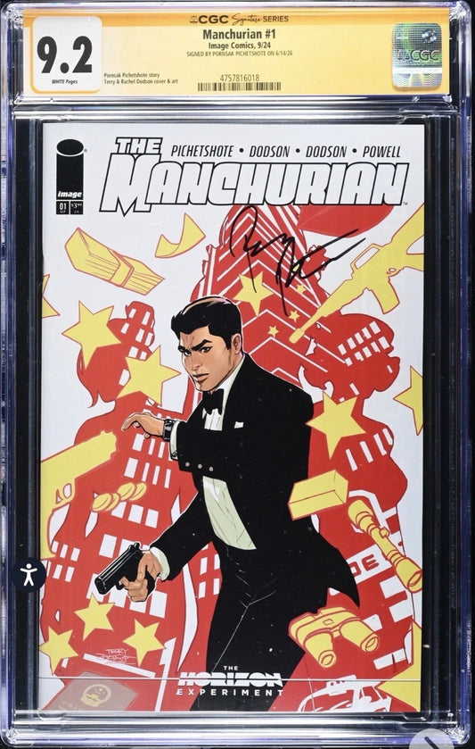 The Manchurian #1 CGC SS 9.2 Signed By Pornsak Pitchetshote (Image, 2024)