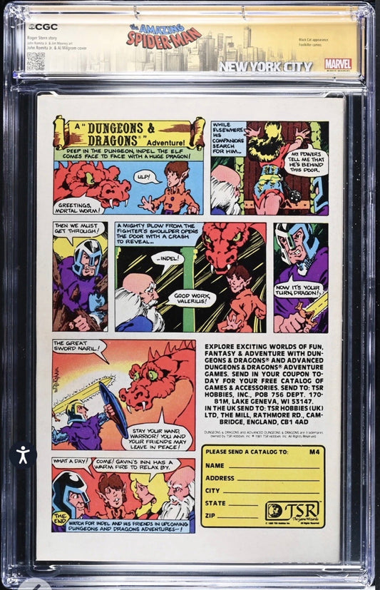 Amazing Spider-Man #226 CGC SS 8.0 Signed By Al Milgrom With Custom Label (Marvel, 1982)