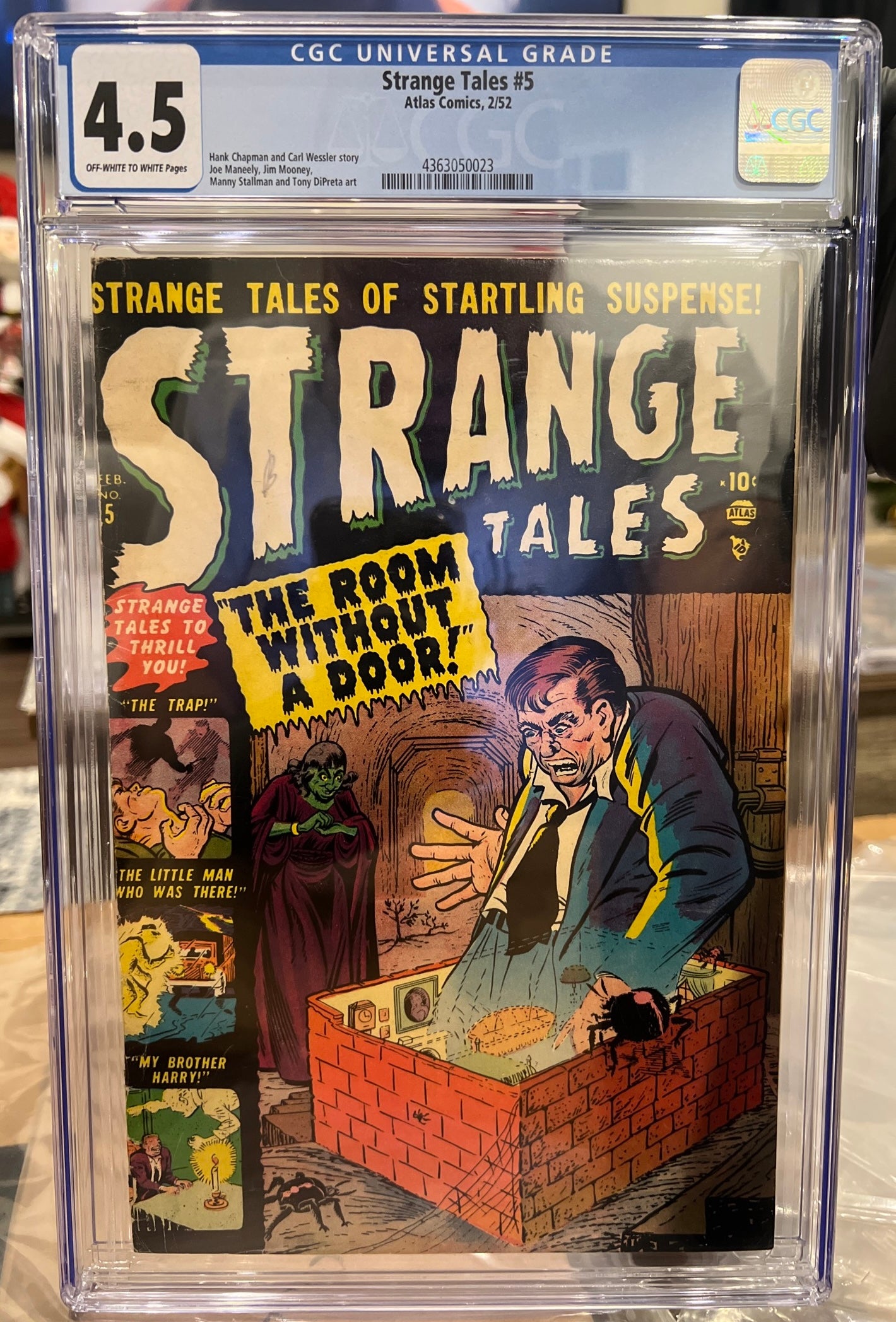 Strange Tales #5 CGC 4.5 (Atlas/Marvel 1952) Pre Code Horror