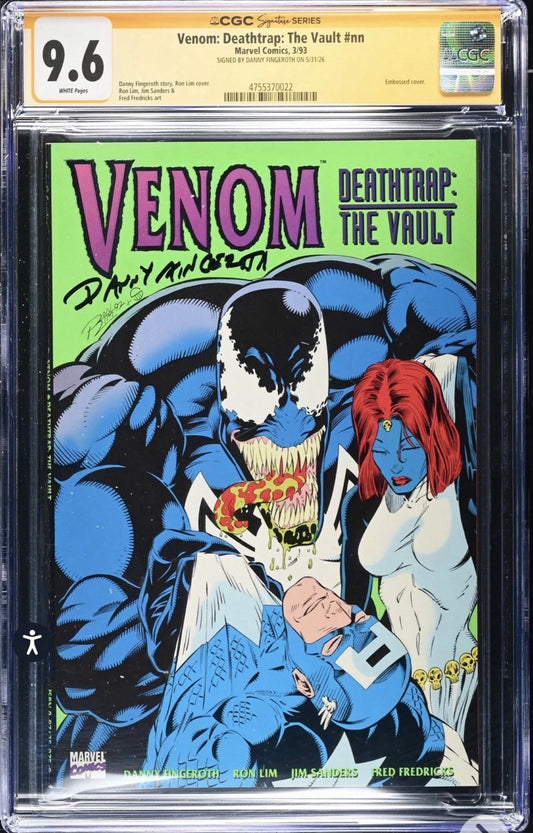 Venom: Death Trap: The Vault #nn CGC SS 9.6 Signed By Danny Fingeroth (Marvel, 1993)