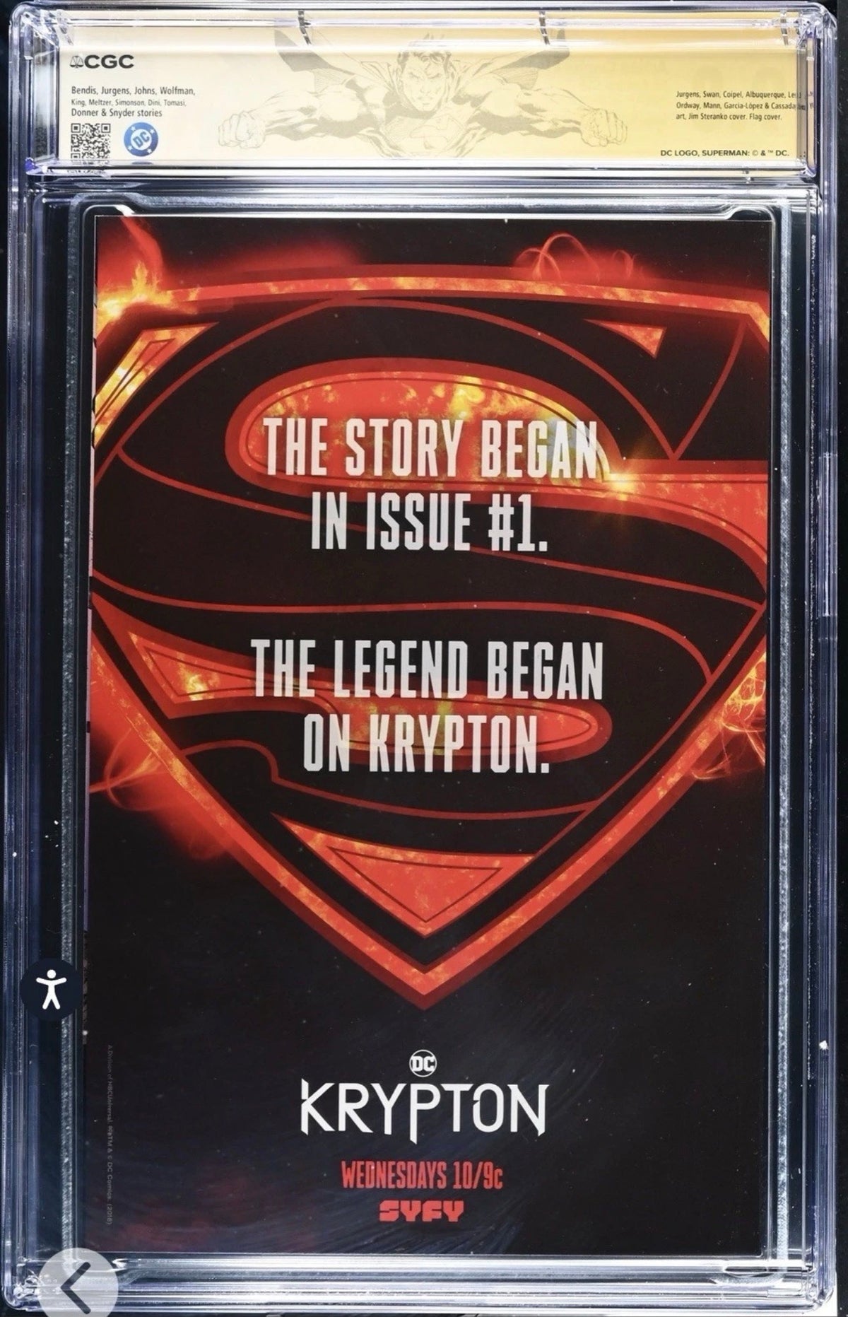 Action Comics #1000 CGC SS 9.8 Signed By Jim Steranko (DC, 2018, Custom Label)