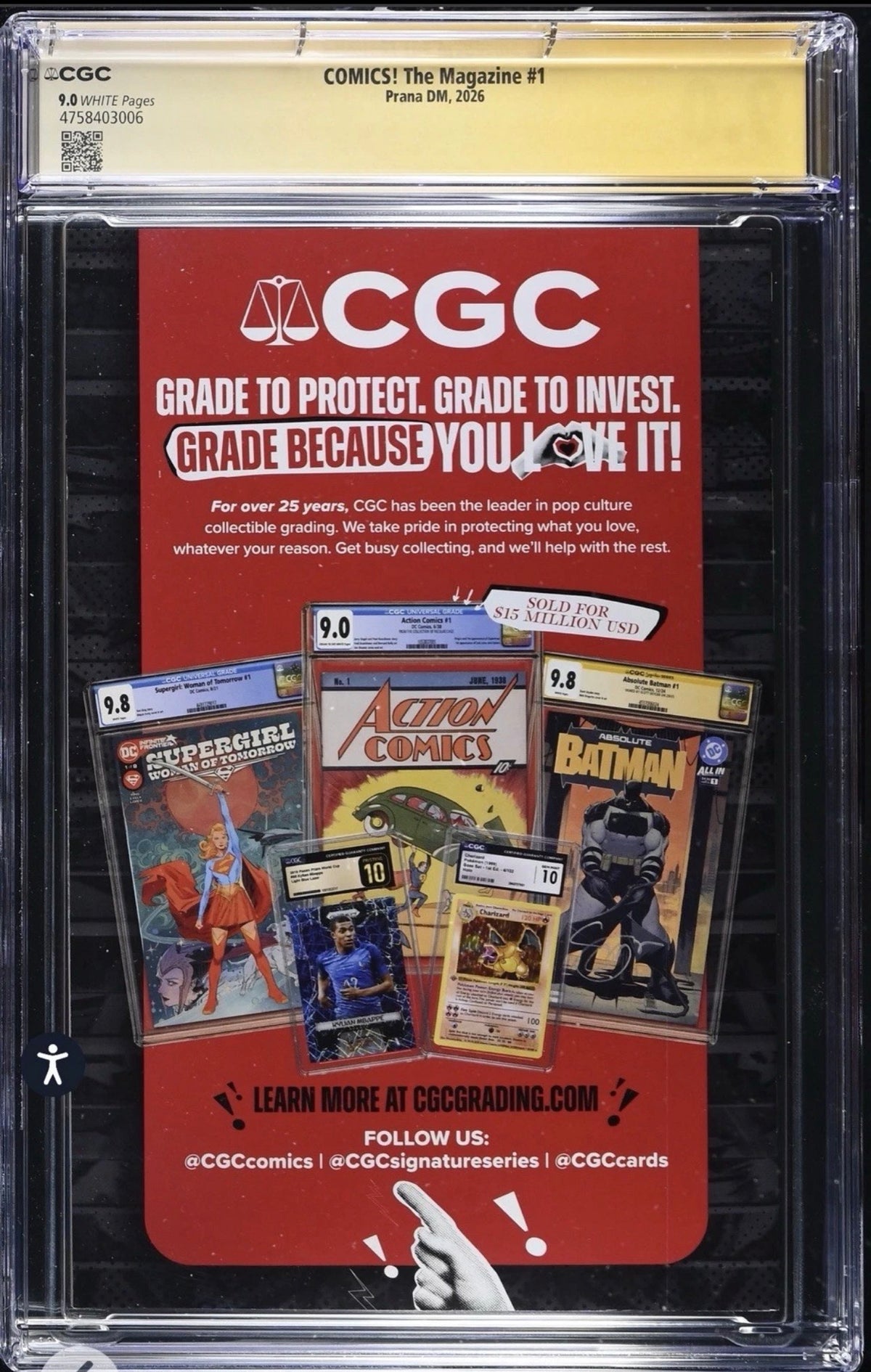 Comics! The Magazine #1 CGC SS 9.0 Signed By Scott Snyder & Nick Dragotta (2026)