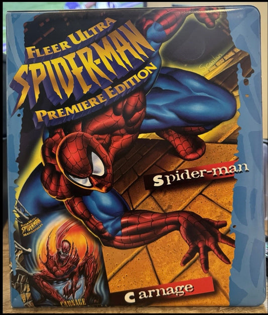 1995 Fleer Ultra Spider-Man Premiere Edition Card Binder W/ 148 Cards & Sleeves