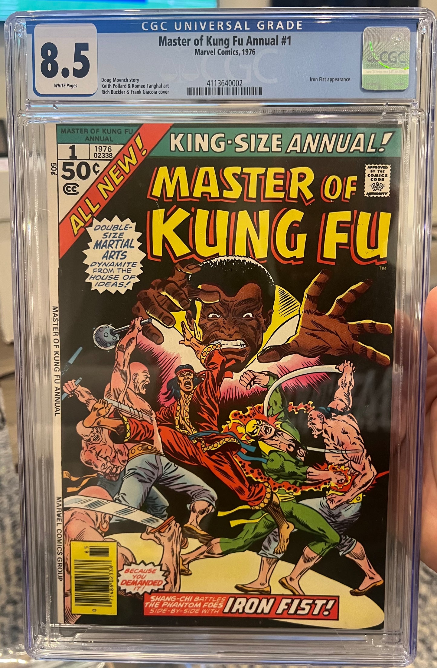 Master of Kung Fu Annual #1 CGC 8.5 (Marvel, 1976)