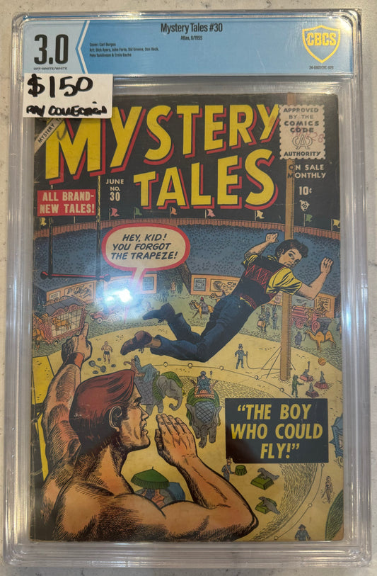 Mystery Tales #30 CBCS 3.0 (Atlas, 6/1955) Golden Age Horror