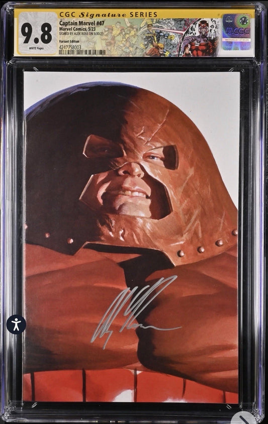 Captain Marvel #47 CGC SS 9.8 Signed By Alex Ross (Marvel, 2023, Custom Label)