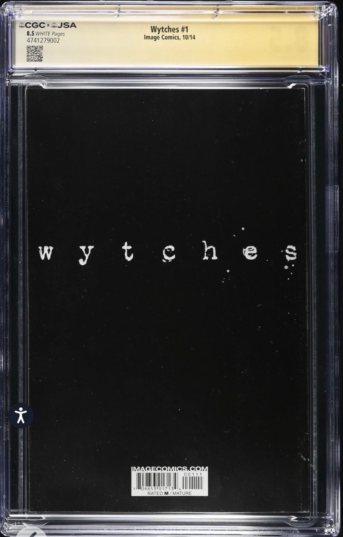 WYTCHES #1 CGC X JSA 8.5 Signed By Scott Snyder & Jock (Image, 2014)