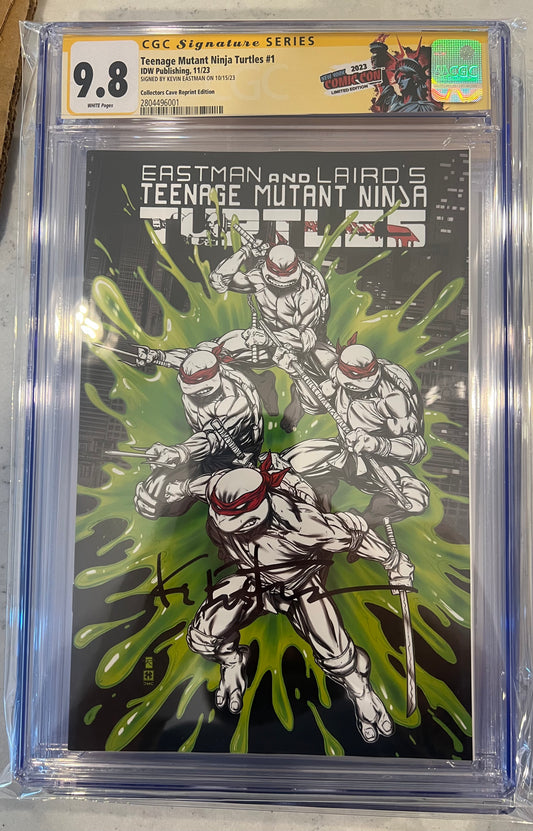 Teenage Mutant Ninja Turtles #1 CGC SS 9.8 (NYCC Raymond Gay Reprint) signed by Kevin Eastman (LTD TO 1984 copies)