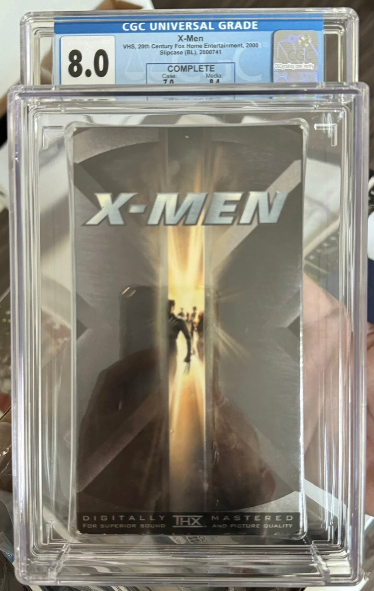 X-Men VHS CGC 8.0 (20th Century, 2000) Case 7.0, Media 9.4