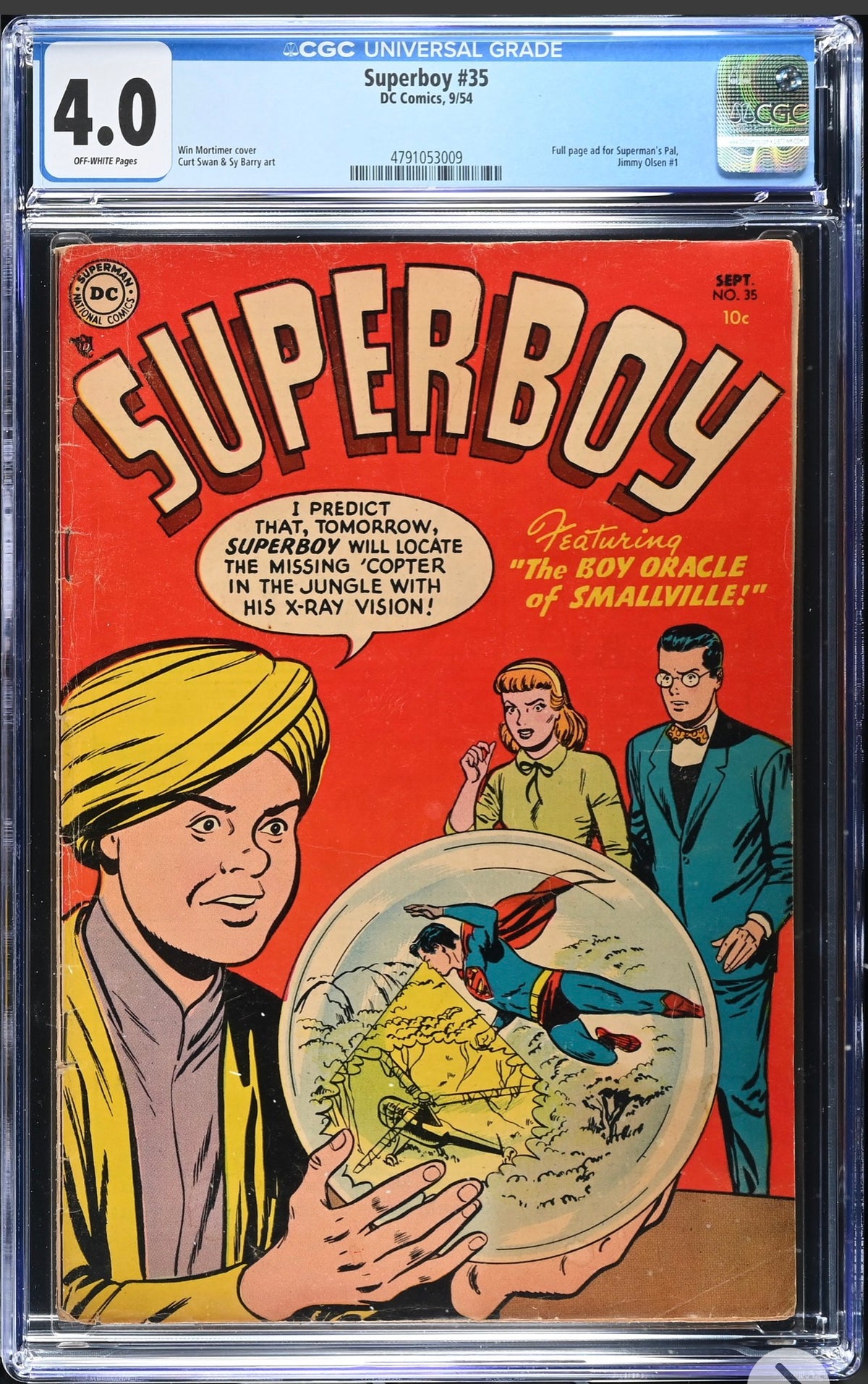 SUPERBOY #35 CGC 4.0 (DC, 1954) Golden Age Cómics