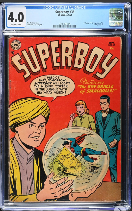 SUPERBOY #35 CGC 4.0 (DC, 1954) Golden Age Cómics
