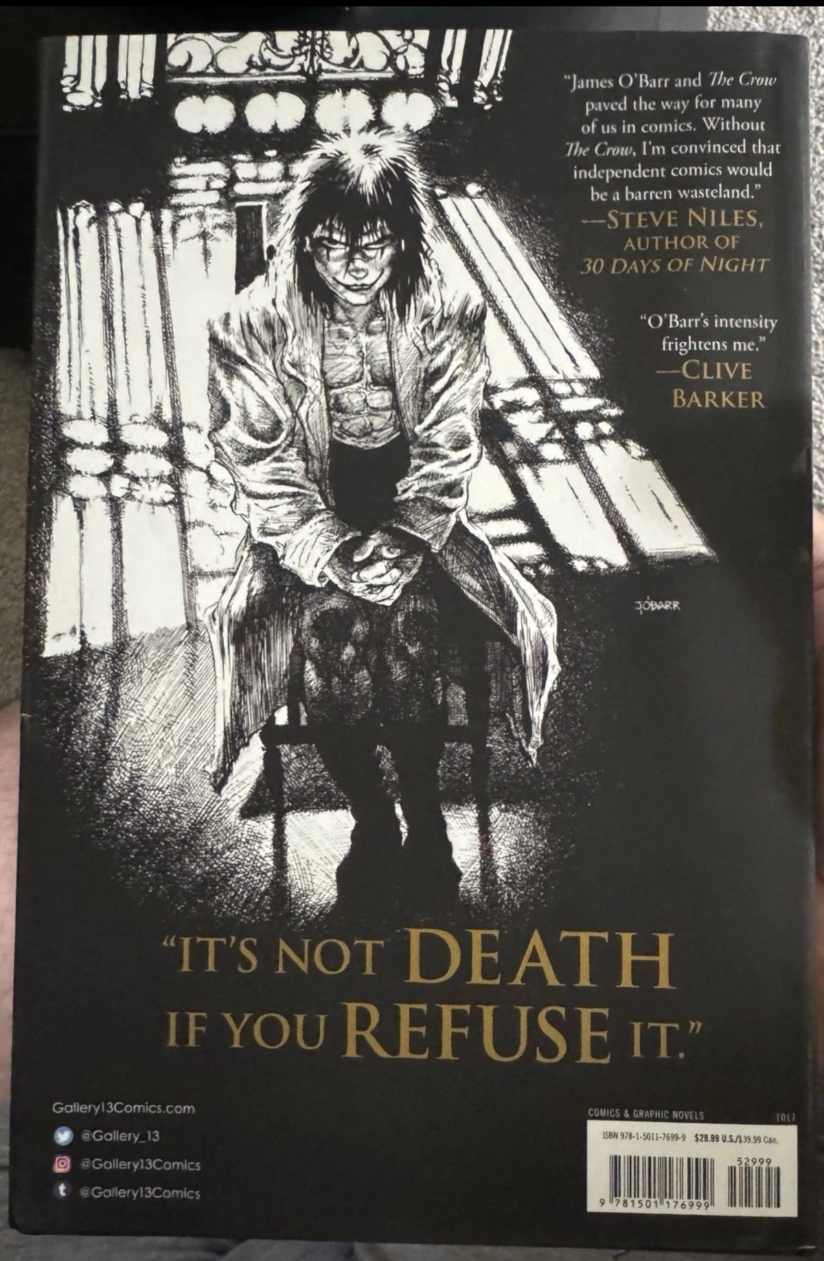 The Crow Special Edition Hardcover Book Signed & Sketch By James O’Barr (2017)