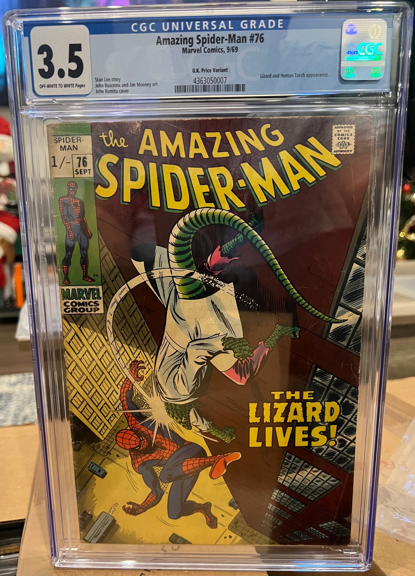 Amazing Spider-Man #76 (Marvel, 1st Series) CGC 3.5 (U.K. Price Variant, Rare)