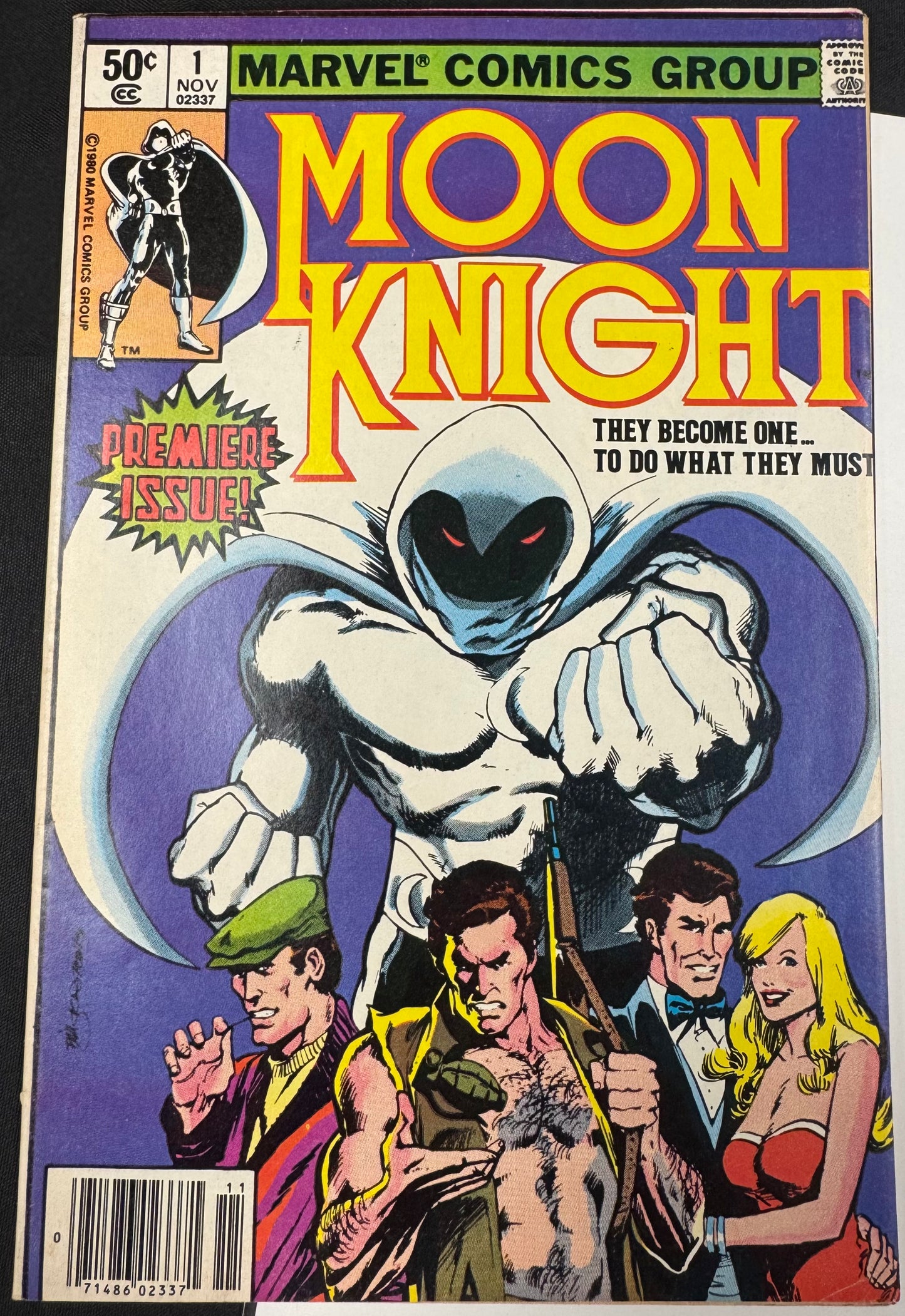 Moon Knight #1 (Marvel, 1980) Newsstand Edition (Grade Range 6.5-7.5)