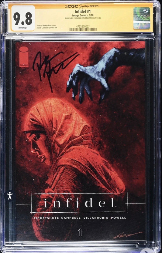 Infidel #1 CGC SS 9.8 Signed By Pornsak Pitchetshote (Image, 2018)