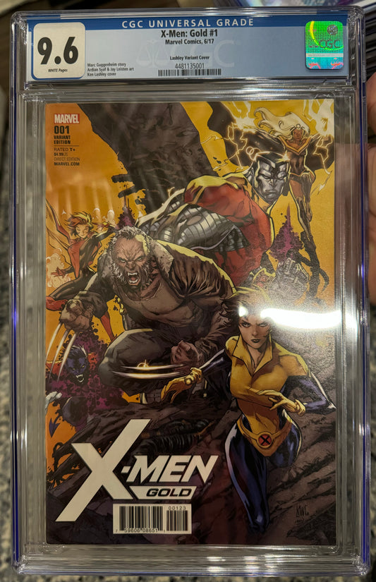 X-Men: Gold #1 (Marvel, 2017) Ken Lashley, Newsstand Variant Very Very Rare