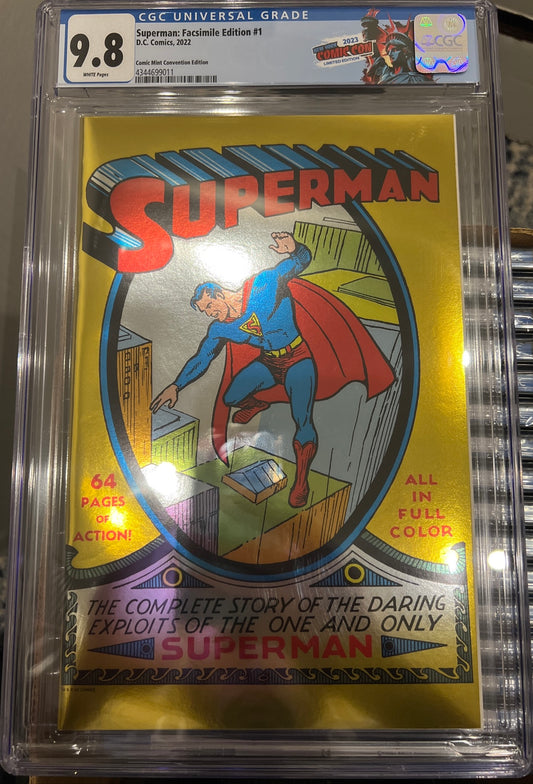 Superman #1 CGC 9.8 (NYCC Gold Foil Edition) W/ Custom Label
