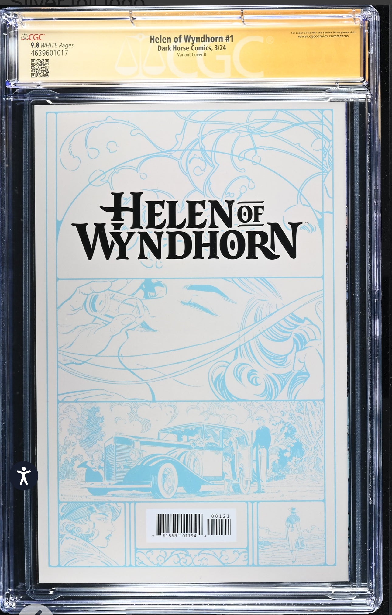 Helen of Wyndhorn #1 CGC SS 9.8 (Dark Horse, 2024) Foil Cover signed by Tom King