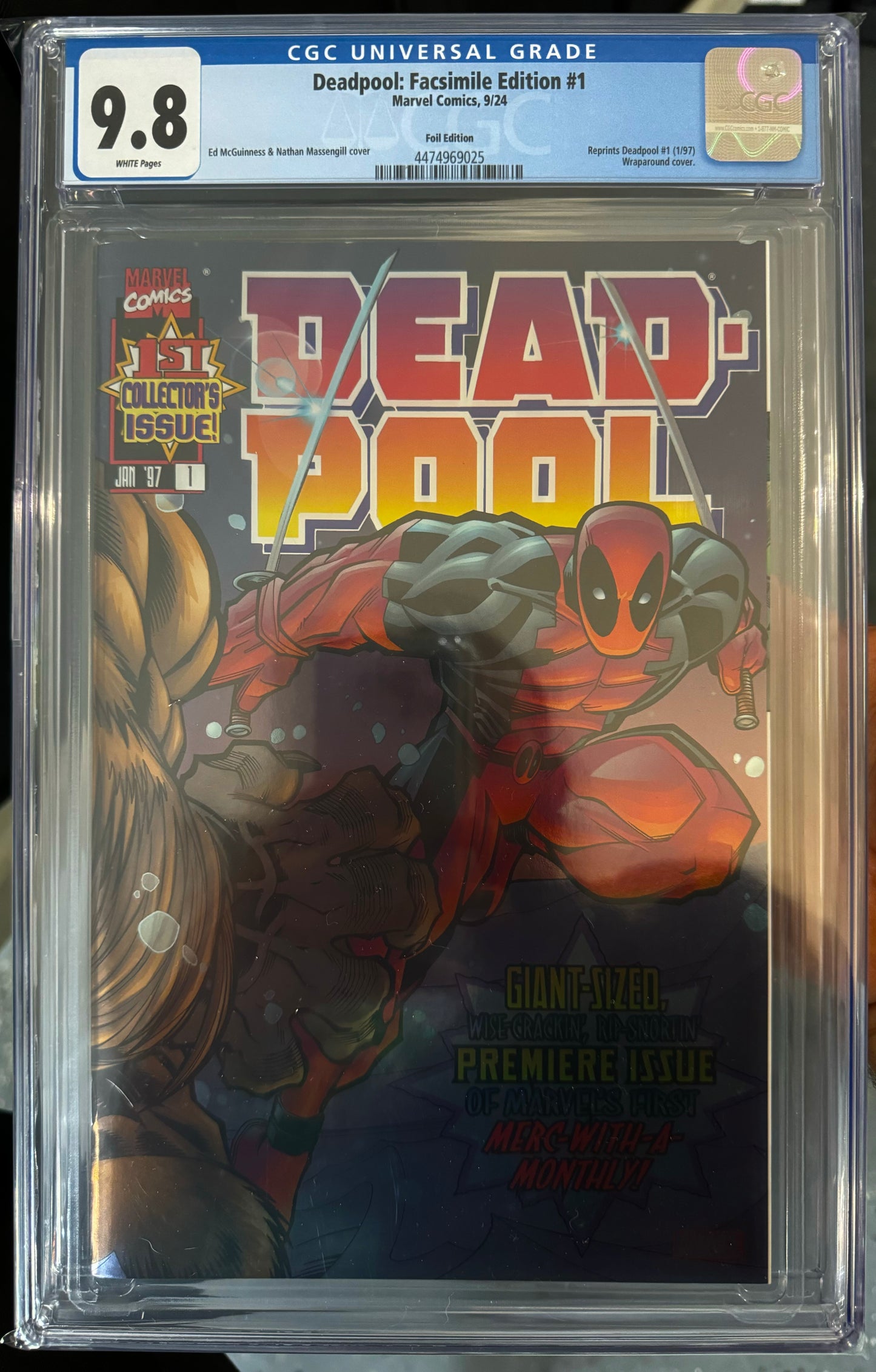 Deadpool: Facsimile Edition #1 CGC 9.8 (Marvel, 2024) Foil Edition