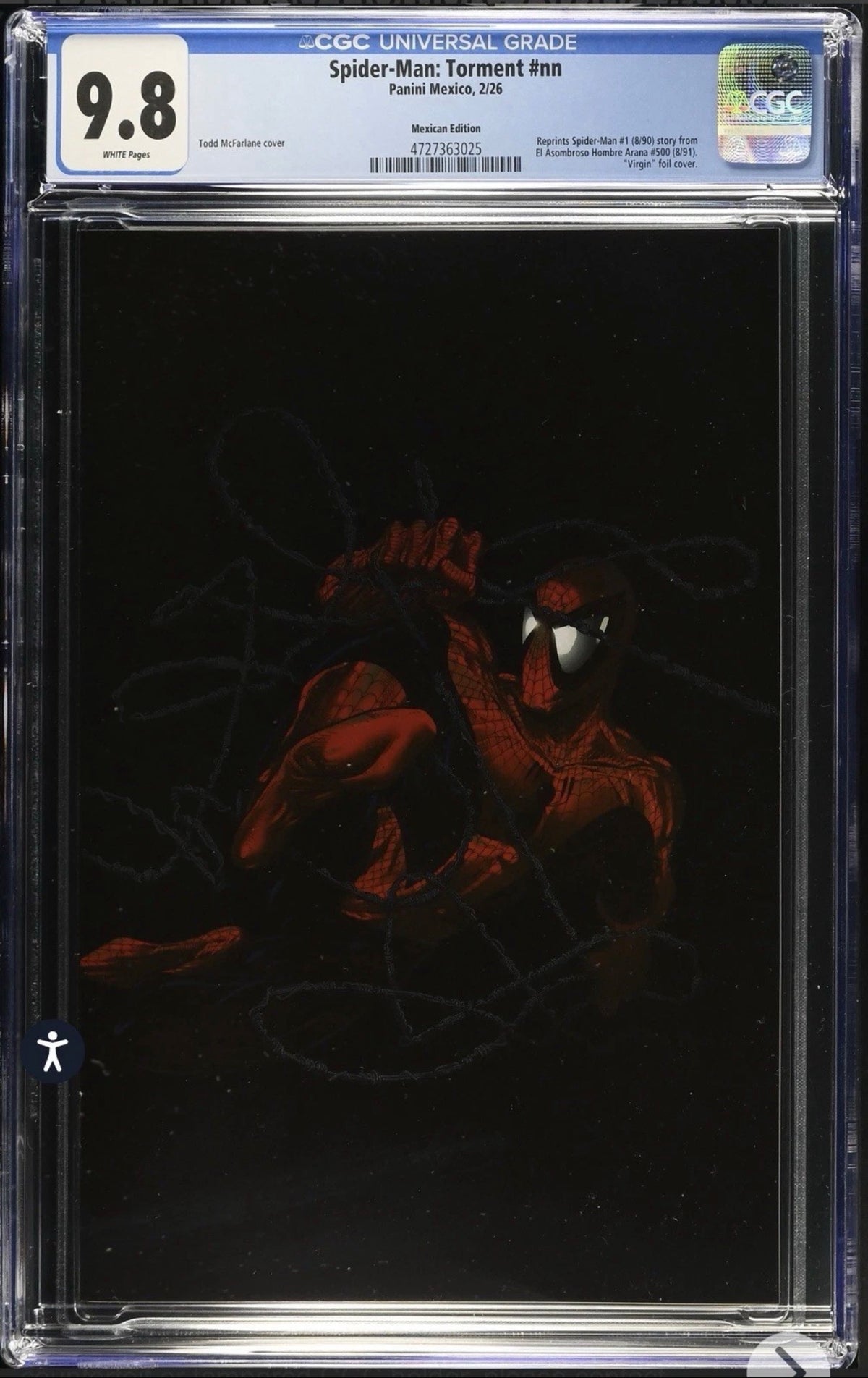 Spider-Man: Torment CGC 9.8 (Panini México, 2026) McFarlane Cover (Marvel)