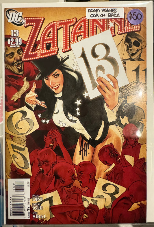 Zatanna #13 (DC, 2011) Signed by Adam Hughes