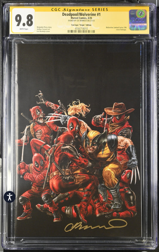 Deadpool Wolverine #1 CGC SS 9.8 Lee Bermejo Limited Edition Virgin Variant