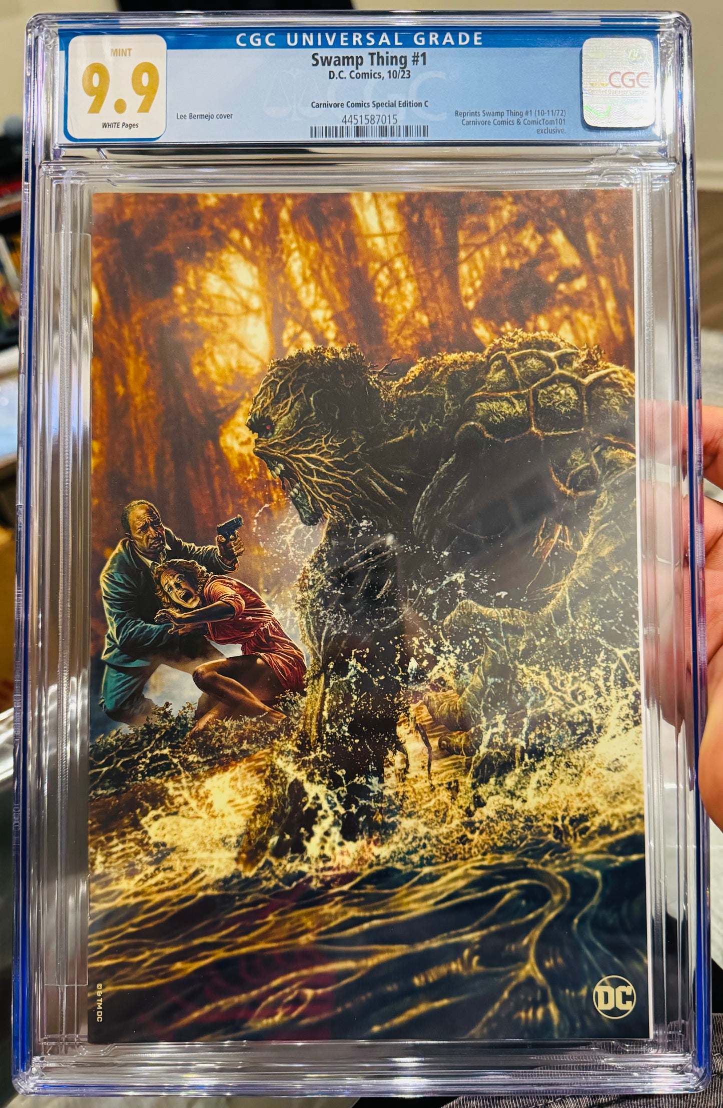 Swamp Thing #1 CGC 9.9 (NYCC Lee Bermejo Variant) Limited to 1,000 copies