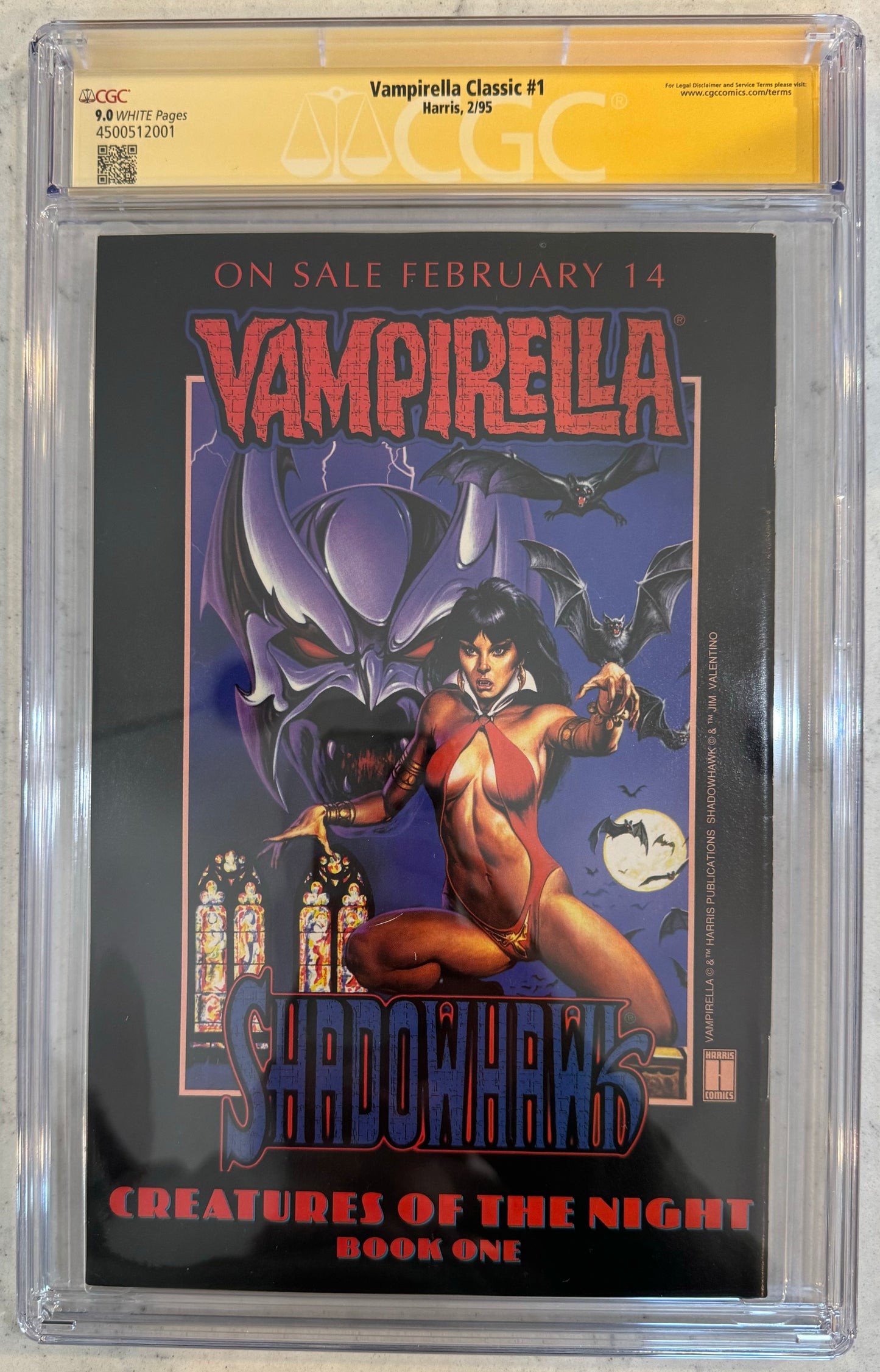 Vampirella Classic #1 CGC SS 9.0 (Harris, 1995) Signed by Co-Creator, James Warren