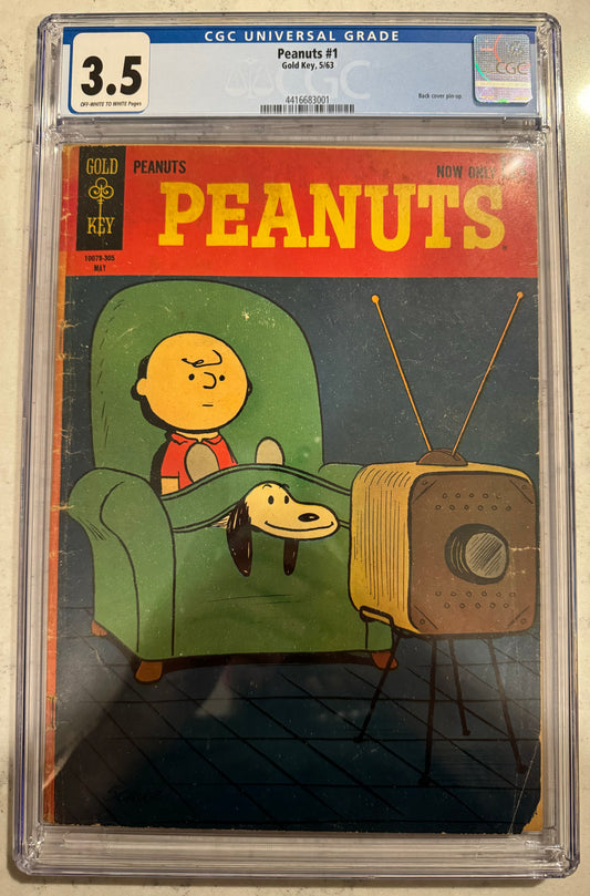 Peanuts #1 CGC 3.5 (Gold Key, 1963)