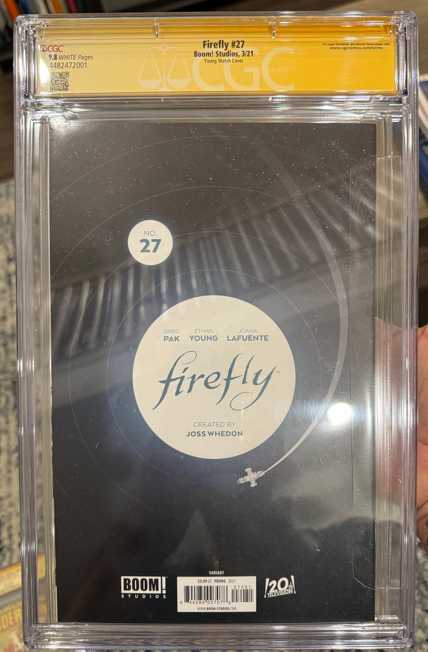 Firefly #27 CGC SS 9.8 (BOOM! Studios, 2021) Sketch Variant Signed by Ethan Young