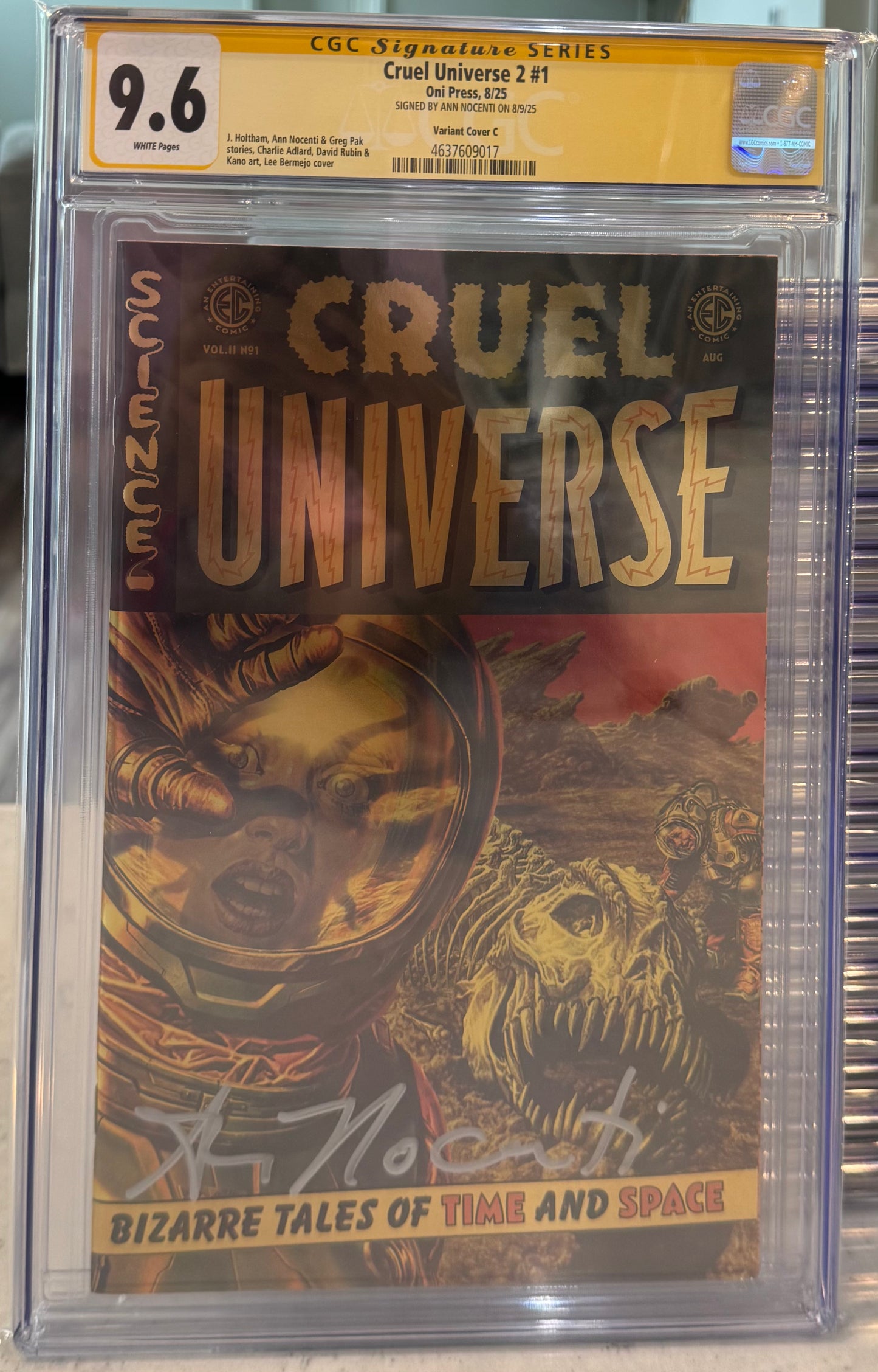 Cruel Universe 2 #1 CGC SS 9.6 (Oni Press, 2025) Foil Cover signed by Ann Nocenti