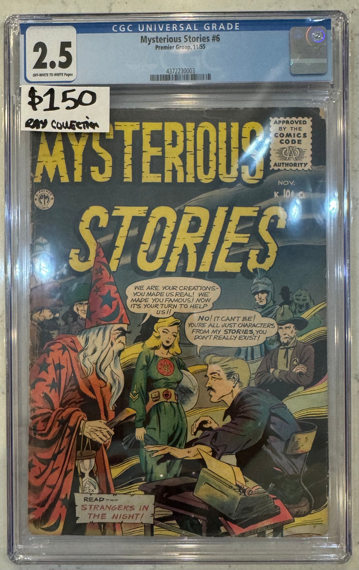 Mysterious Stories #6 CGC 2.0 (Premier Group, 1955) Golden Age Horror