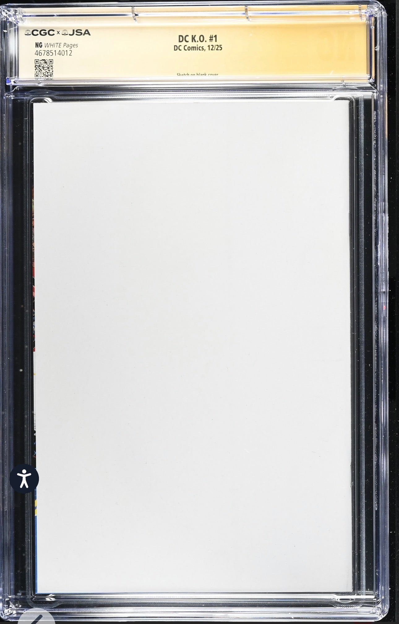 DC KO #1 CGC X JSA NG Signed & Sketch By Scott Koblish (Rare, NYCC DC booth, Blind Bag pull, 2025)