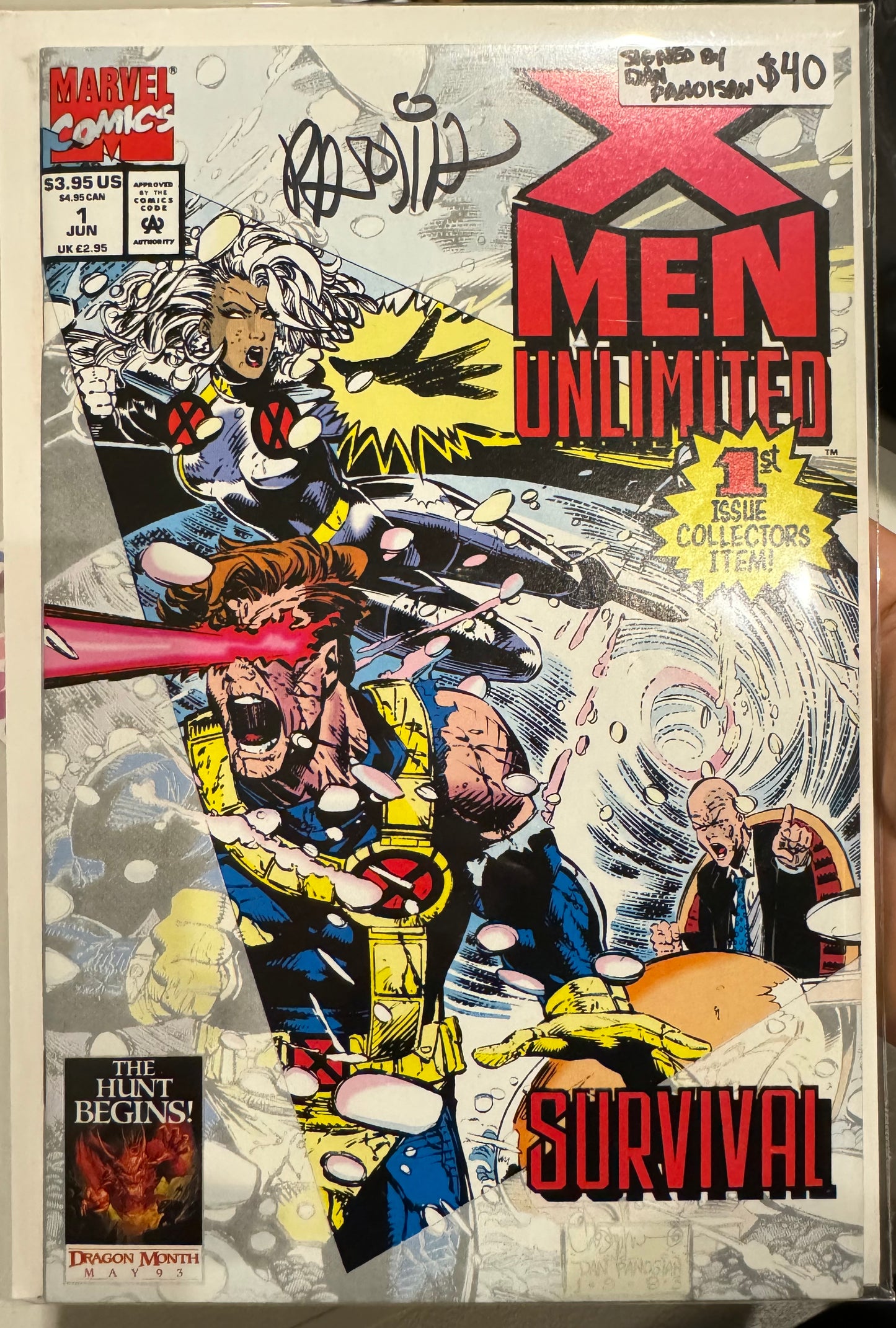 X-Men Unlimited #1 (Marvel, 1993) Signed by Dan Panoisan