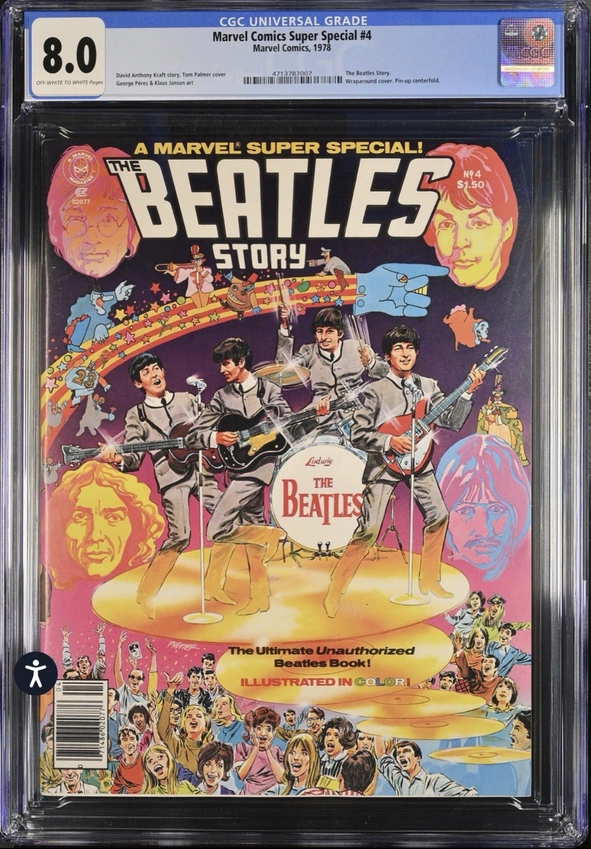 Marvel Comics Super Special #4 CGC 8.0 (1978) Beatles Cover