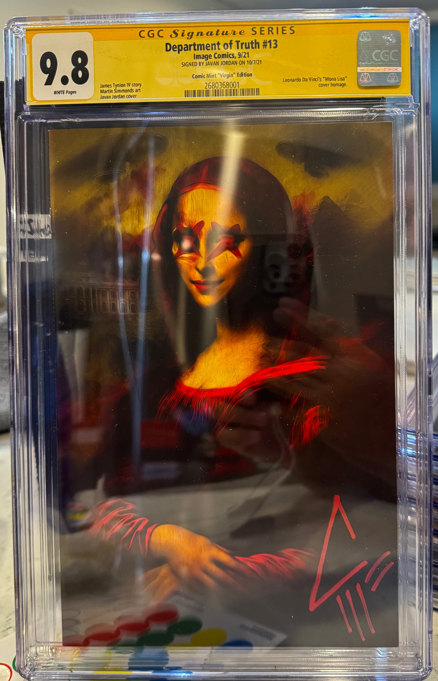 Department of Truth CGC SS 9.8 (Image, 2021) Signed by Javan Jordan