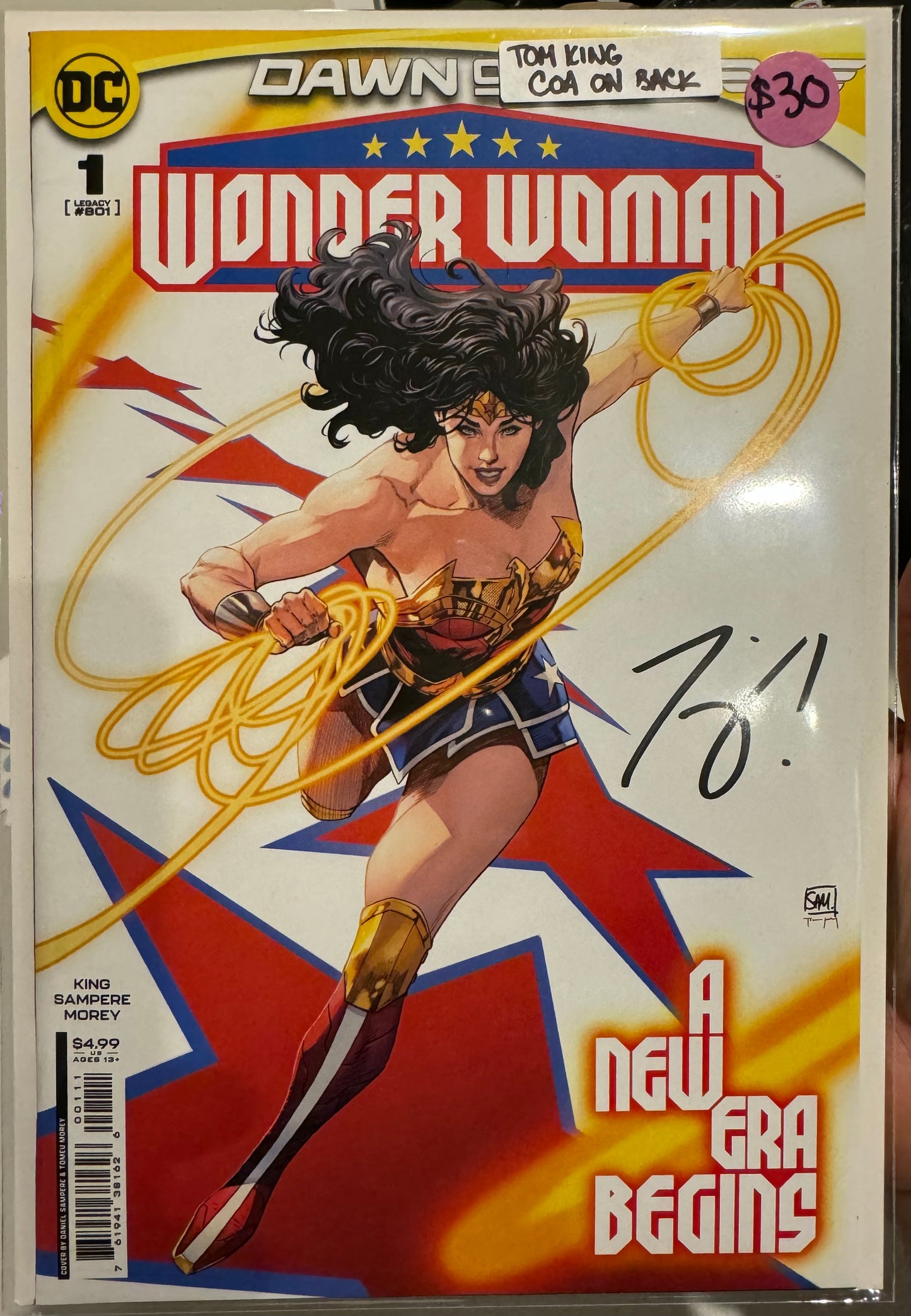 Wonder Woman #1 (DC, 2023) Signed by Tom King