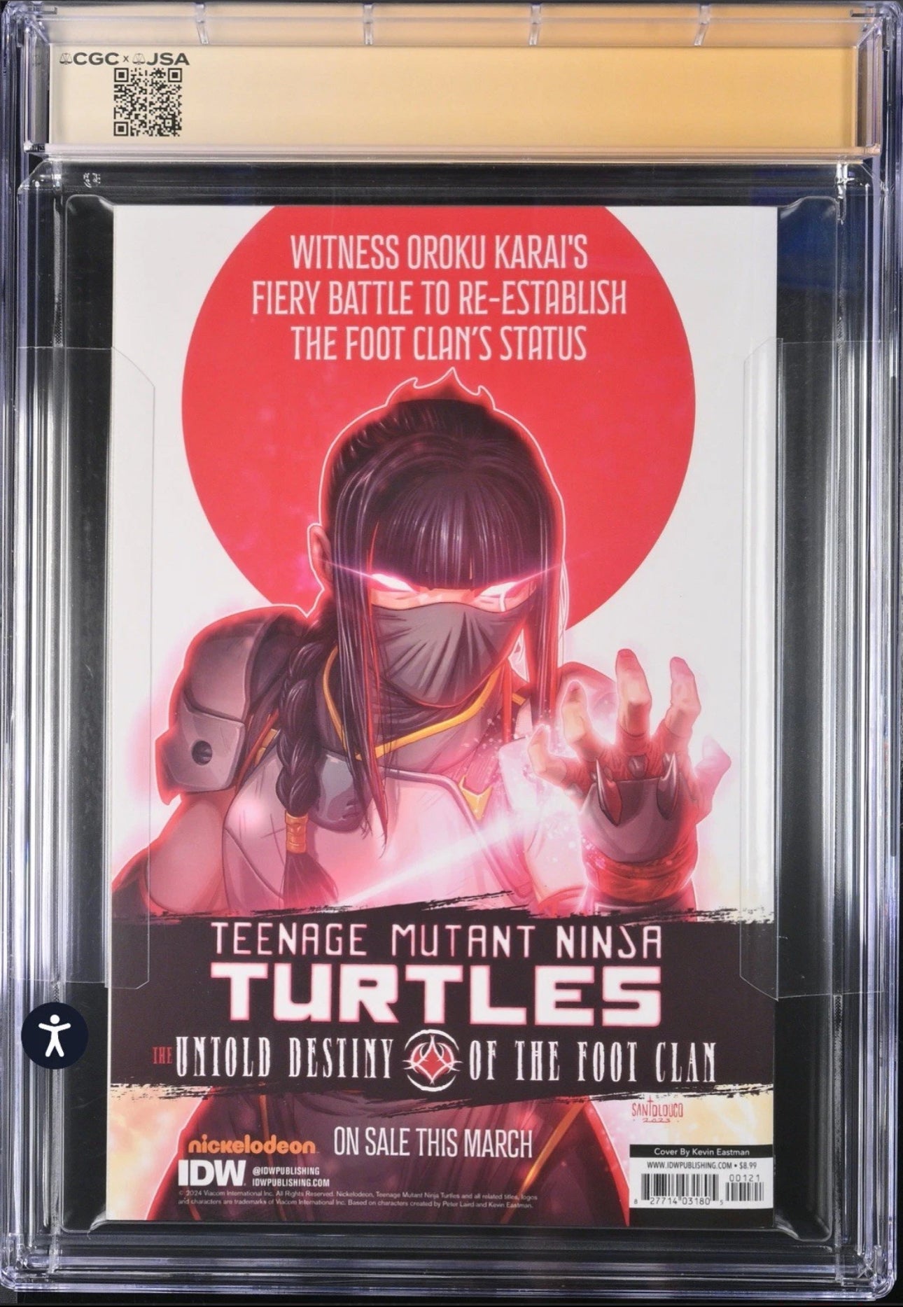 Teenage Mutant Ninja Turtles: The Last Ronin II Re-Evolution #1 CGC X JSA 9.8 (1:500 Thank You Variant signed by Kevin Eastman and Tom Waltz)