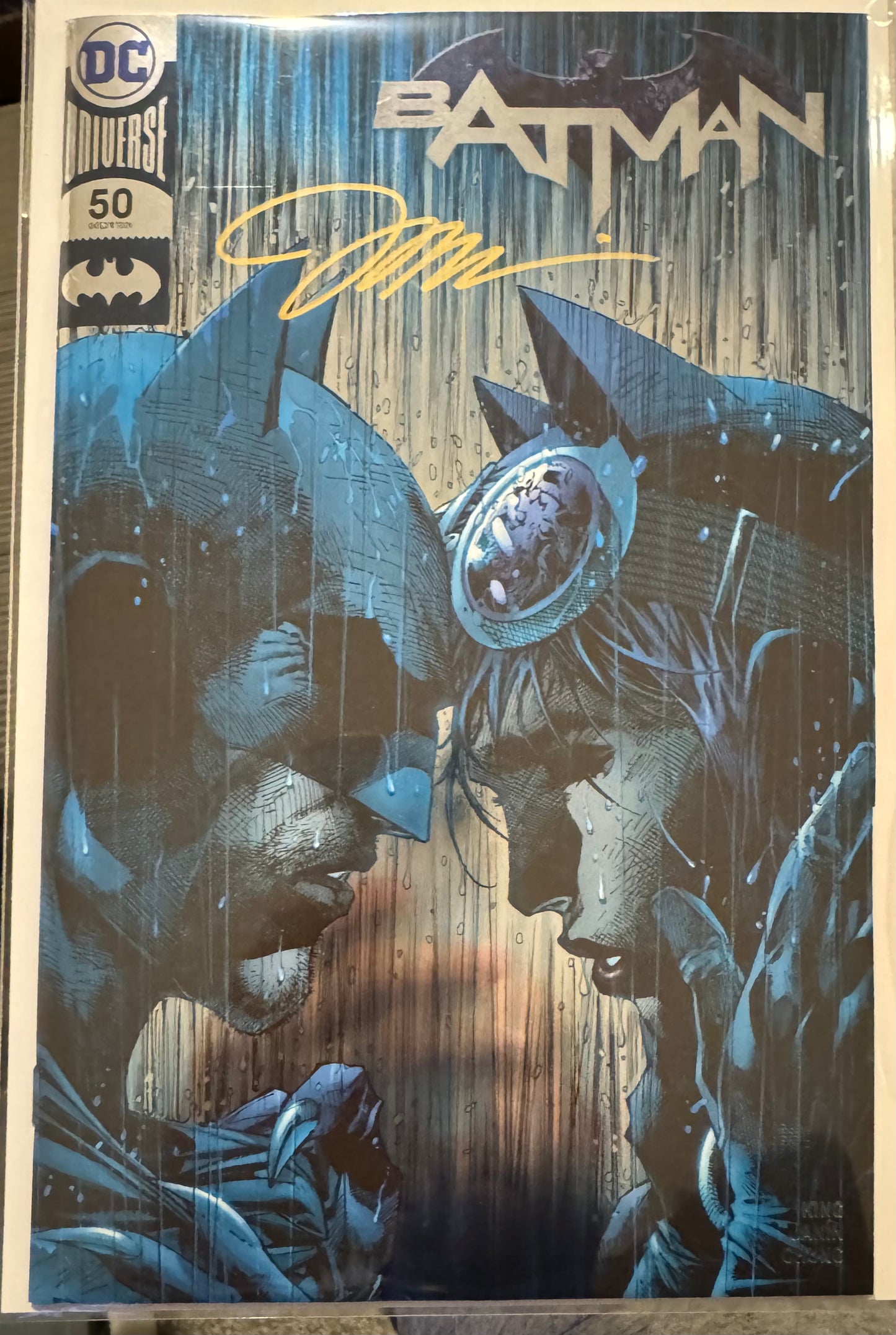 Batman #50 (DC, vol. 3) San Diego Comic Con 2018 Silver Foil signed by Jim Lee