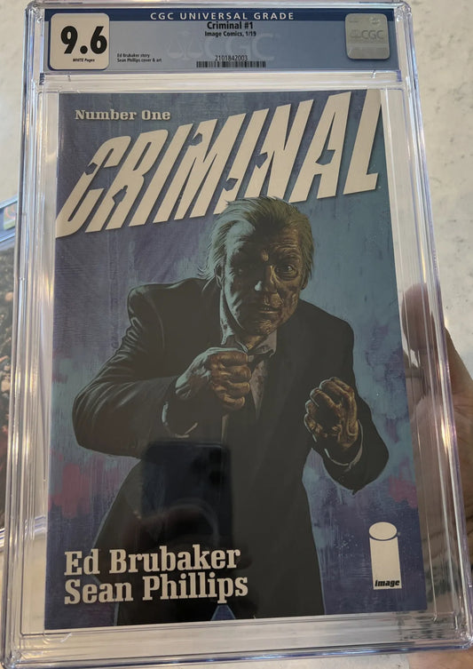 Criminal #1 CGC 9.6 (2018, 3rd Series, Image Comics) Ed Brubaker , Recently Optioned for Amazon