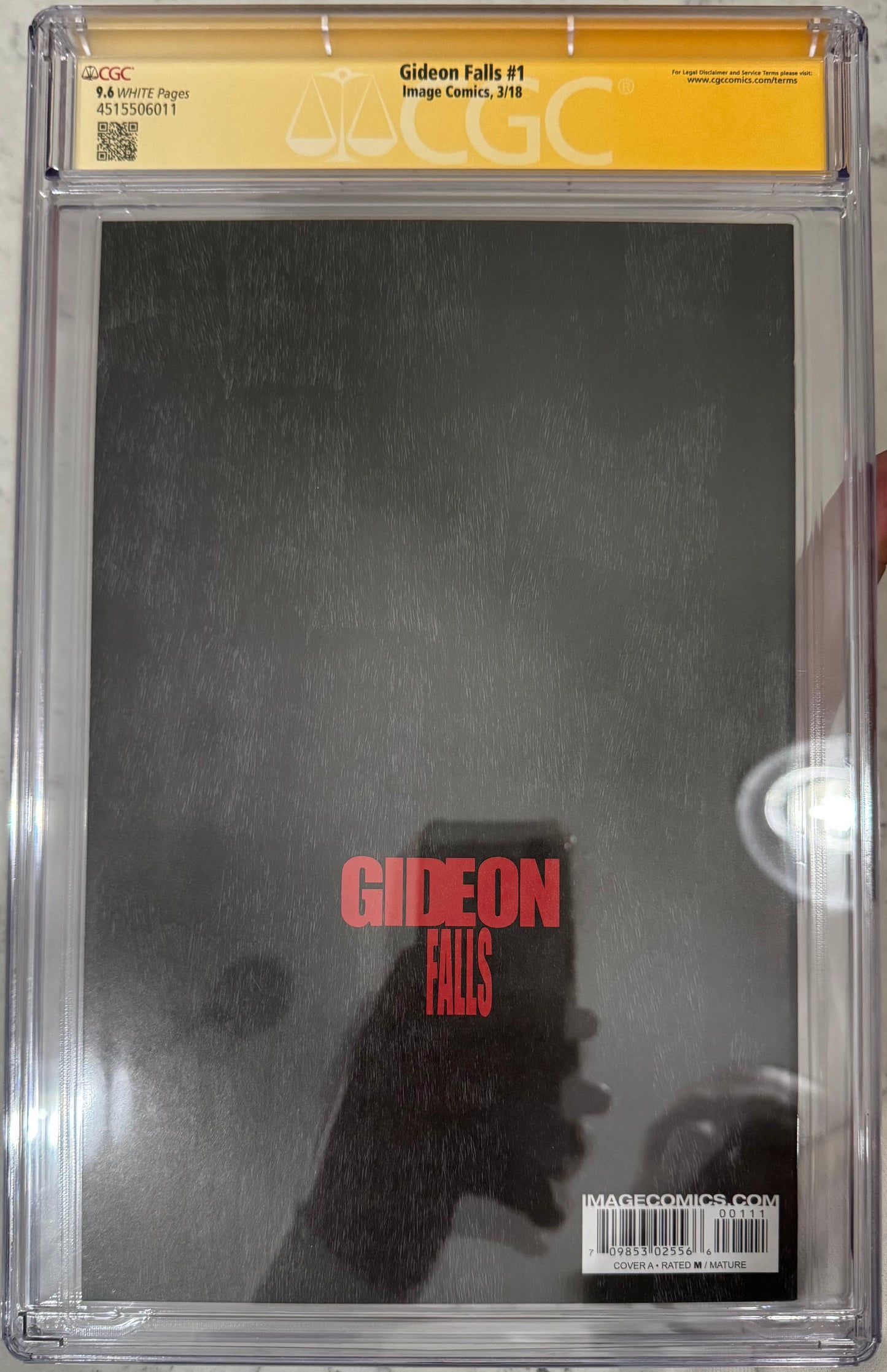 Gideon Falls #1 CGC SS 9.6 (Image Comics, 2018) Signed by Jeff Lemire