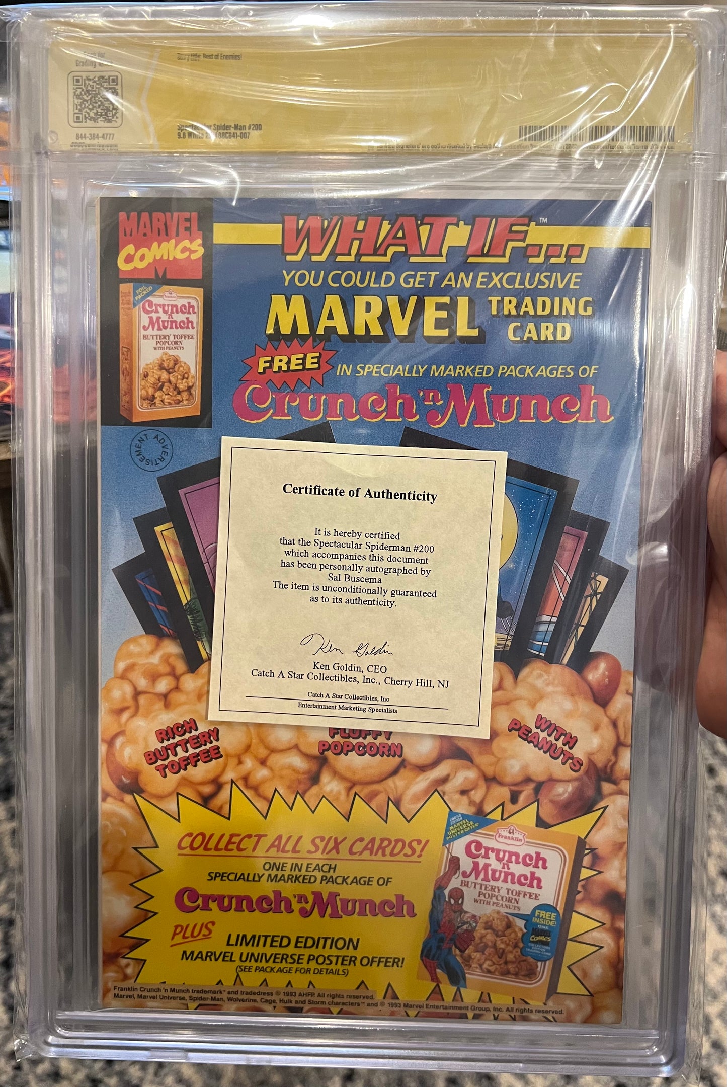 Spectacular Spider-Man CBCS 9.6 w/ Verified Signature from Sal Buscema (Marvel, 1st Series)