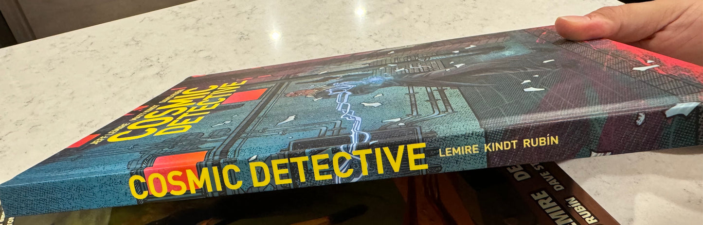 Cosmic Detective Hardcover Graphic Signed By Jeff Lemire at NYCC 2024