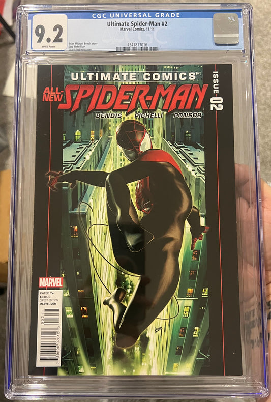 Ultimate Comics Spider-Man #2 CGC 9.2 (2nd Series) Miles Morales