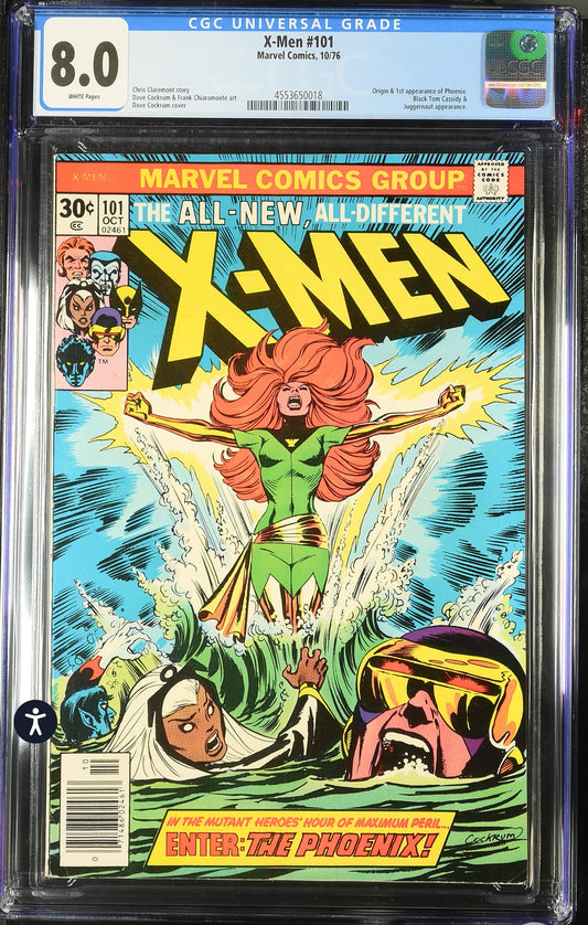 Uncanny X-Men #101 CGC 8.0 (Marvel, 1976) FIRST APPEARANCE OF PHOENIX! CLASSIC COVER